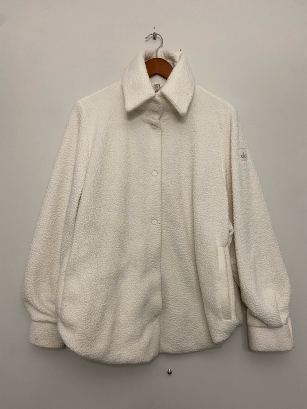 ALO Yoga Women's Ivory Teddy Jacket